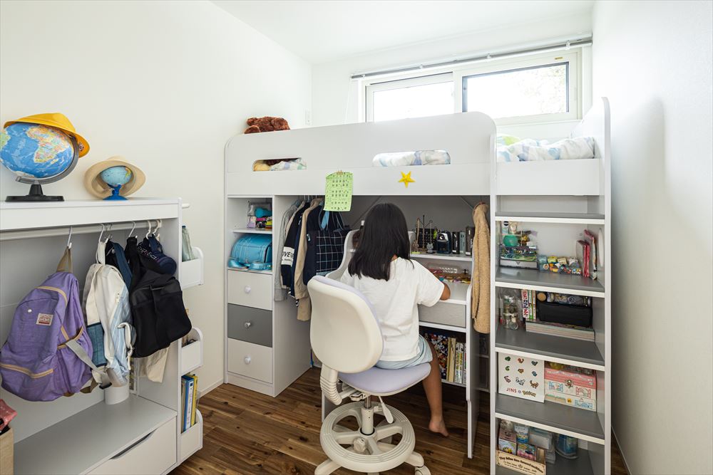 子ども部屋の配置実例｜栃木の工務店『第一住宅』