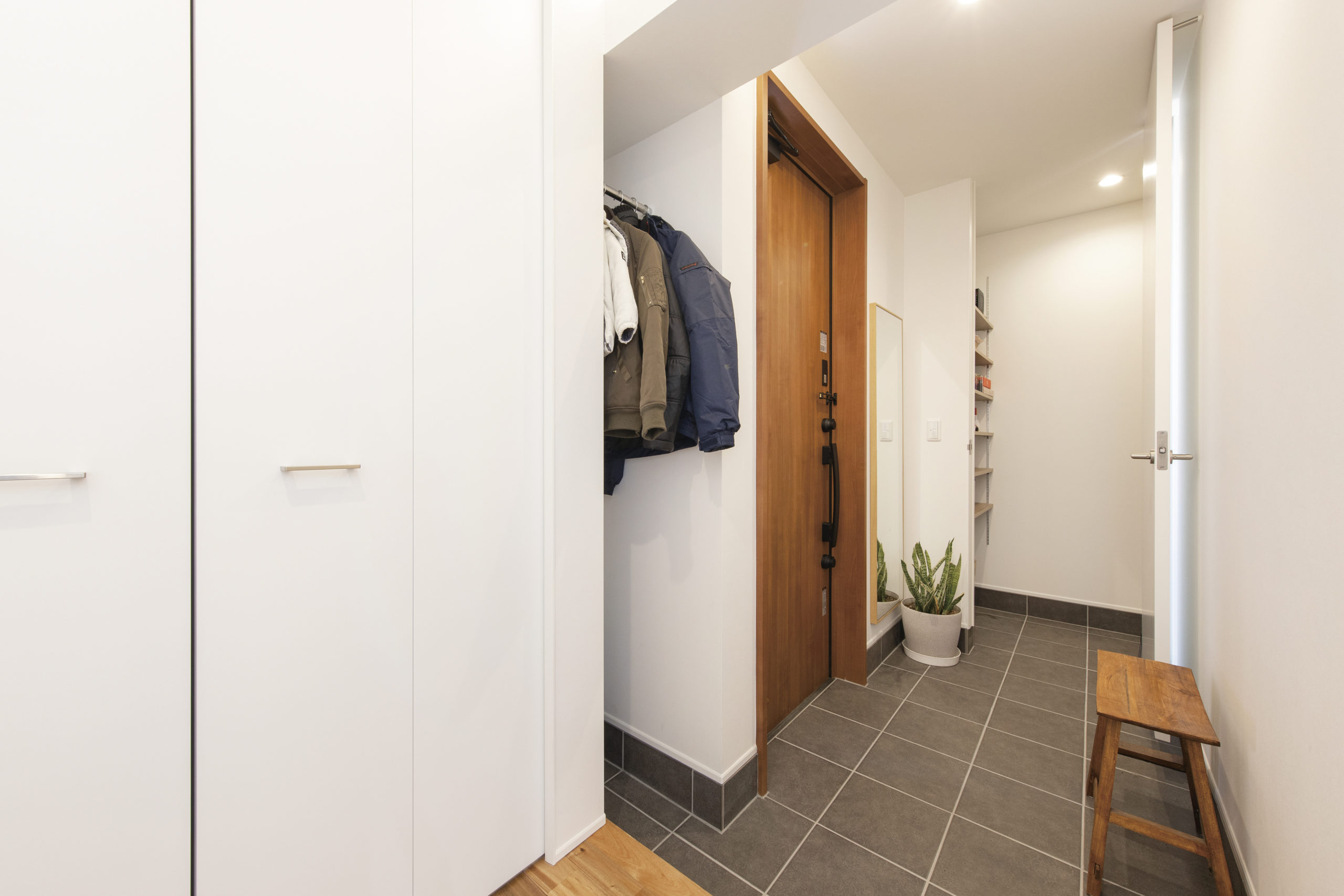 北玄関の間取り・家事動線が良い間取り事例｜栃木の工務店『第一住宅』