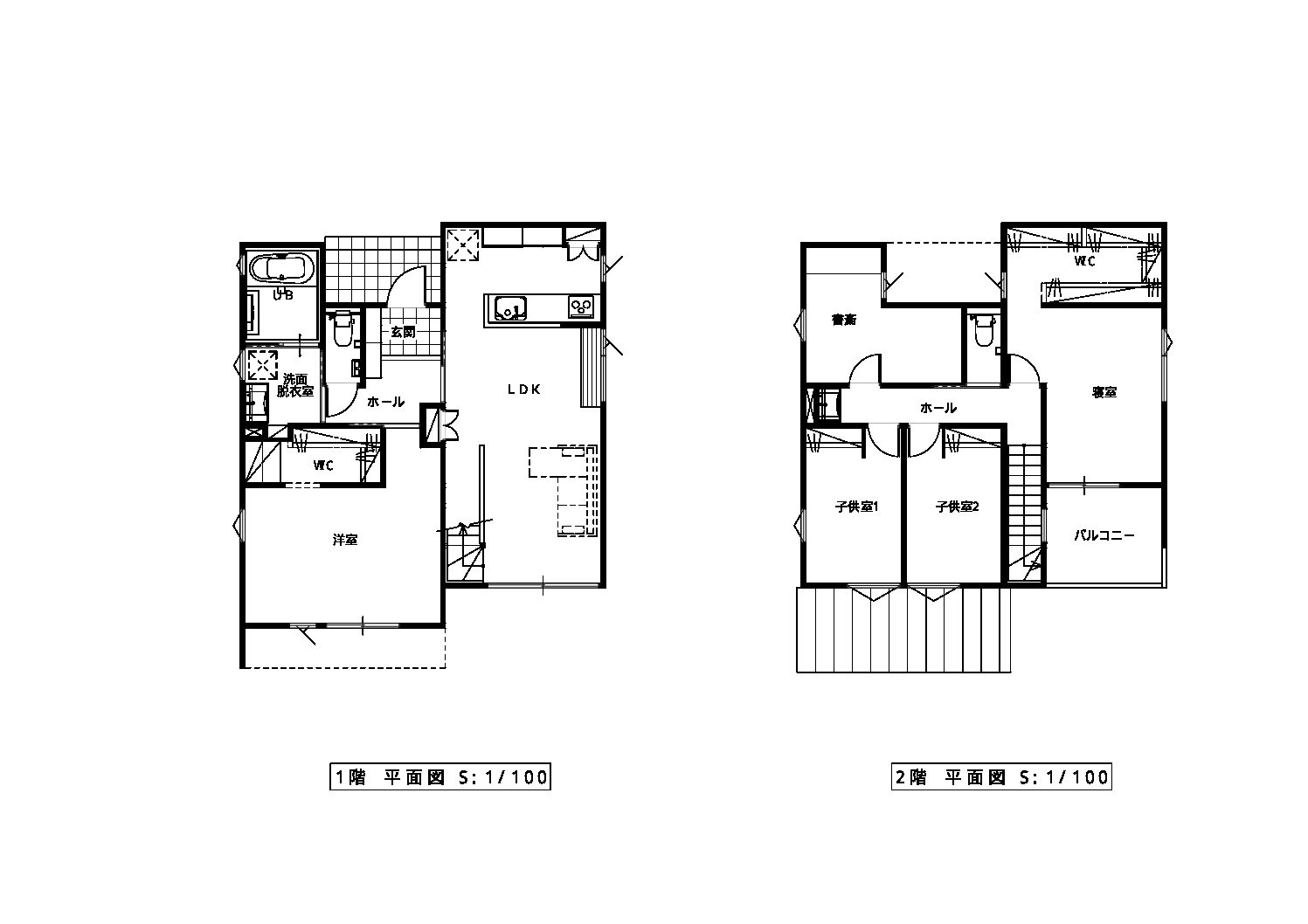 子ども部屋の配置実例｜栃木の工務店『第一住宅』