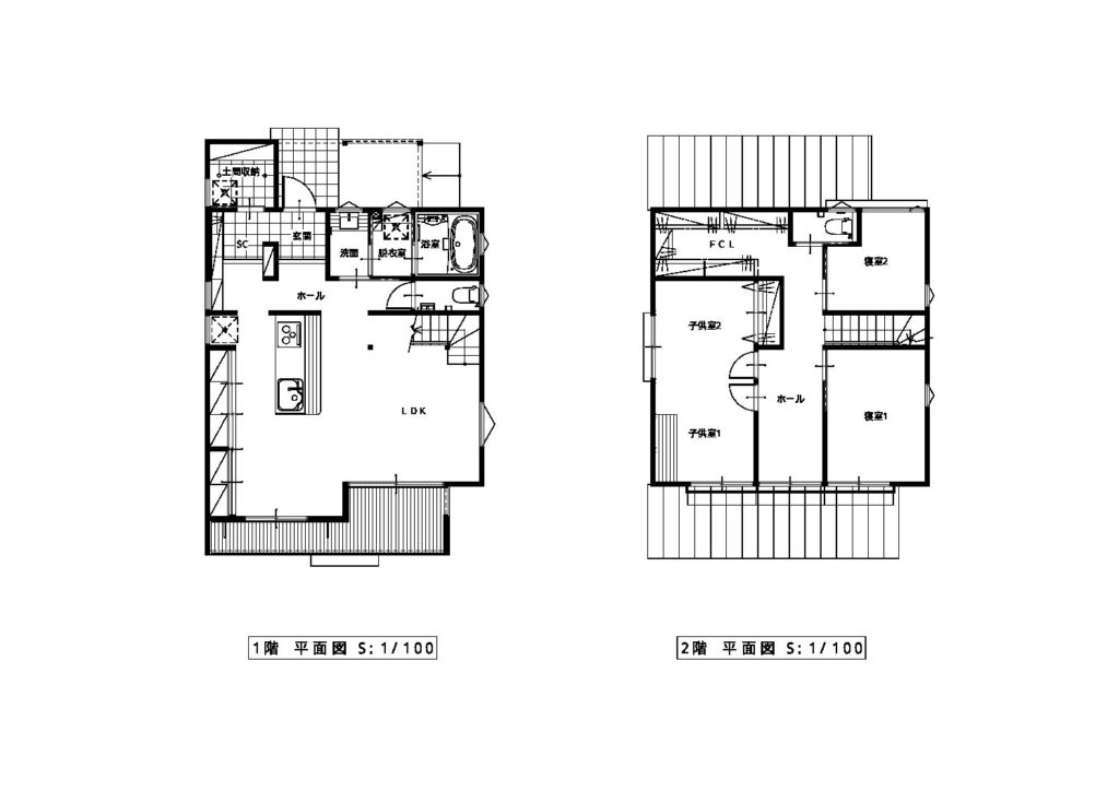 北玄関の間取り・家事動線が良い間取り事例｜栃木の工務店『第一住宅』